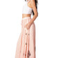 Sakkas Zarah Women's Boho Embroidery Gypsy Skirt with Lace Elastic Waist Pockets