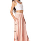 Sakkas Zarah Women's Boho Embroidery Gypsy Skirt with Lace Elastic Waist Pockets