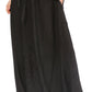 Sakkas Zarah Women's Boho Embroidery Gypsy Skirt with Lace Elastic Waist Pockets