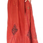Sakkas Zarah Women's Boho Embroidery Gypsy Skirt with Lace Elastic Waist Pockets