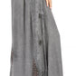 Sakkas Zarah Women's Boho Embroidery Gypsy Skirt with Lace Elastic Waist Pockets