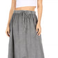 Sakkas Zarah Women's Boho Embroidery Gypsy Skirt with Lace Elastic Waist Pockets