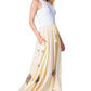 Sakkas Zarah Women's Boho Embroidery Gypsy Skirt with Lace Elastic Waist Pockets