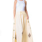 Sakkas Zarah Women's Boho Embroidery Gypsy Skirt with Lace Elastic Waist Pockets