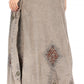 Sakkas Zarah Women's Boho Embroidery Gypsy Skirt with Lace Elastic Waist Pockets