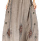 Sakkas Zarah Women's Boho Embroidery Gypsy Skirt with Lace Elastic Waist Pockets