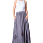 Sakkas Zarah Women's Boho Embroidery Gypsy Skirt with Lace Elastic Waist Pockets