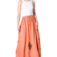 Sakkas Zarah Women's Boho Embroidery Gypsy Skirt with Lace Elastic Waist Pockets