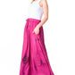 Sakkas Zarah Women's Boho Embroidery Gypsy Skirt with Lace Elastic Waist Pockets