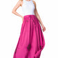 Sakkas Zarah Women's Boho Embroidery Gypsy Skirt with Lace Elastic Waist Pockets