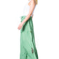 Sakkas Zarah Women's Boho Embroidery Gypsy Skirt with Lace Elastic Waist Pockets