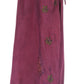 Sakkas Zarah Women's Boho Embroidery Gypsy Skirt with Lace Elastic Waist Pockets