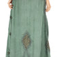 Sakkas Zarah Women's Boho Embroidery Gypsy Skirt with Lace Elastic Waist Pockets