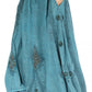 Sakkas Zarah Women's Boho Embroidery Gypsy Skirt with Lace Elastic Waist Pockets