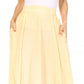Sakkas Noemi Women's Long Maxi Summer Casual Boho Skirt Elastic Waist & Pockets