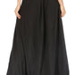 Sakkas Noemi Women's Long Maxi Summer Casual Boho Skirt Elastic Waist & Pockets