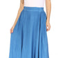 Sakkas Noemi Women's Long Maxi Summer Casual Boho Skirt Elastic Waist & Pockets