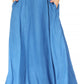 Sakkas Noemi Women's Long Maxi Summer Casual Boho Skirt Elastic Waist & Pockets