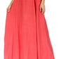 Sakkas Noemi Women's Long Maxi Summer Casual Boho Skirt Elastic Waist & Pockets