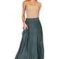 Sakkas Noemi Women's Long Maxi Summer Casual Boho Skirt Elastic Waist & Pockets