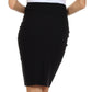 Knee Length High Waist Stretch Pencil Skirt