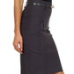 Sakkas Women's Shirred Hip Stretch Pencil Skirt with Skinny Belt