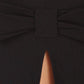 Sakkas High Waist Stretch Pencil Skirt with Rear Bow Accent
