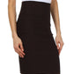 Sakkas High Waist Stretch Pencil Skirt with Rear Bow Accent