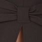 Sakkas High Waist Stretch Pencil Skirt with Rear Bow Accent