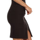 Above the Knee Zippered Tiered Sleek Stretch Pencil Skirt