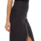 Above the Knee Zippered Tiered Sleek Stretch Pencil Skirt