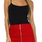 Above the Knee Zippered Tiered Sleek Stretch Pencil Skirt