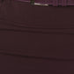 Knee Length High Waist Stretch Pencil Skirt with Skinny Belt