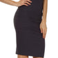 Knee Length High Waist Stretch Pencil Skirt