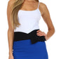 Sakkas Scallop High Waist Stretch Pencil Skirt with Bow