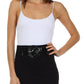 Petite High Waist Stretch Pencil Skirt with Wide Belt