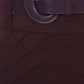 Petite High Waist Stretch Pencil Skirt with Wide Belt