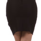 Sakkas Petite Stretch Short Pencil Skirt with Skinny Belt