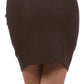 Sakkas Petite Stretch Short Pencil Skirt with Skinny Belt