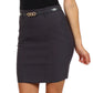 Sakkas Petite Stretch Short Pencil Skirt with Skinny Belt