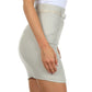Sakkas Petite Stretch Short Pencil Skirt with Skinny Belt