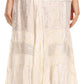 Sakkas Alber Adjustable Waist Boho Skirt With Detailed Embroidery With Ruffle Trim
