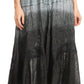 Sakkas Alber Adjustable Waist Boho Skirt With Detailed Embroidery With Ruffle Trim