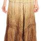 Sakkas Alber Adjustable Waist Boho Skirt With Detailed Embroidery With Ruffle Trim