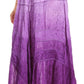 Sakkas Alber Adjustable Waist Boho Skirt With Detailed Embroidery With Ruffle Trim