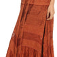 Sakkas Alber Adjustable Waist Boho Skirt With Detailed Embroidery With Ruffle Trim