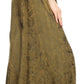 Sakkas Debora Full Length Embroidered Maxi Skirt with Adjustable Waist
