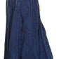 Sakkas Debora Full Length Embroidered Maxi Skirt with Adjustable Waist