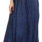 Sakkas Debora Full Length Embroidered Maxi Skirt with Adjustable Waist