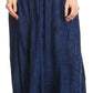 Sakkas Debora Full Length Embroidered Maxi Skirt with Adjustable Waist